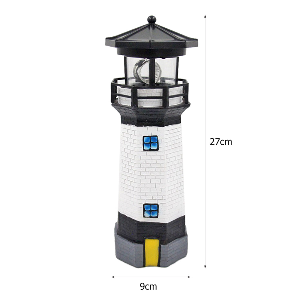 Decoration Maritim lighthouse in red and white (61.5 cm) - With LED lighting