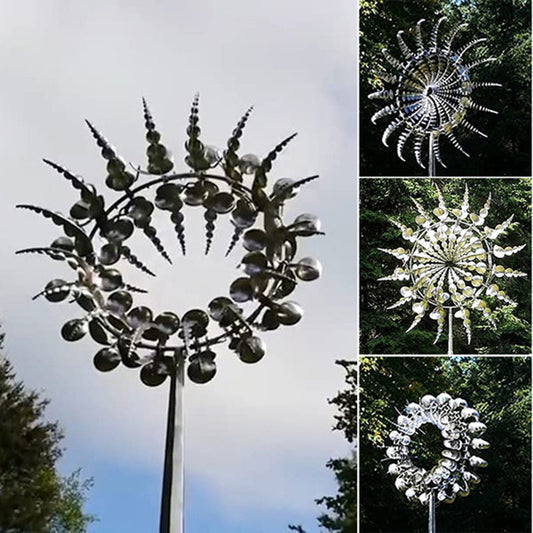 Windspiel "Magische Windrad" (31 x 90 cm) aus Metall