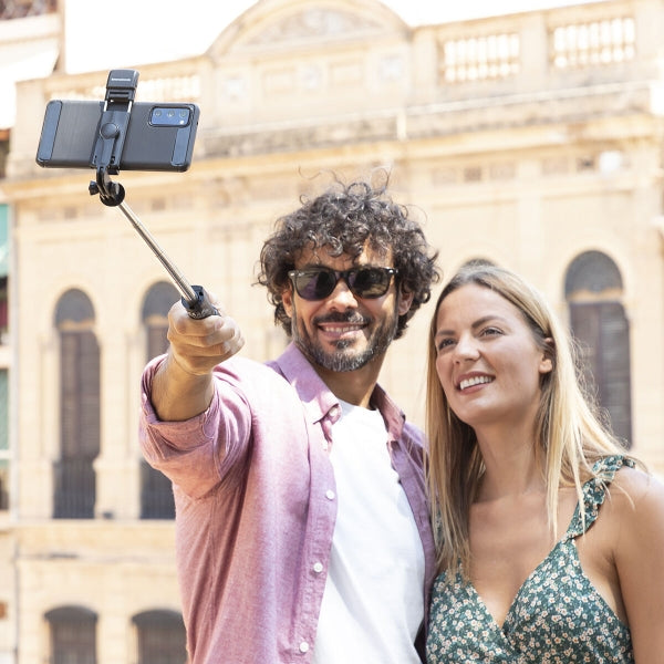 Smartphone Selfie-Stick mit LED & Fernbedienung - Handy-Stativ