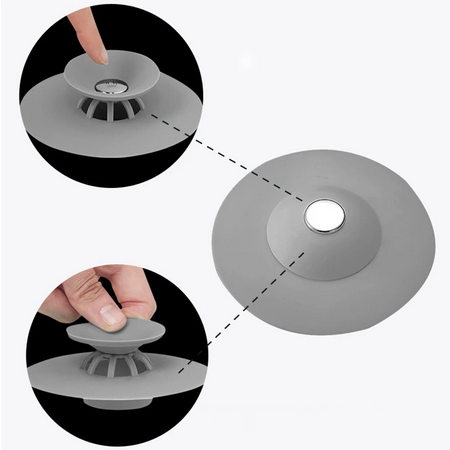 Stöpsel-Set (3 Stück) - Universal Abflussstopfen für Bad und Küche