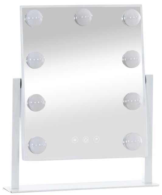 Miroir de maquillage "Majuro" avec 9 lumières LED et commandes tactiles