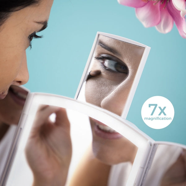 Miroir de maquillage & organiseur 