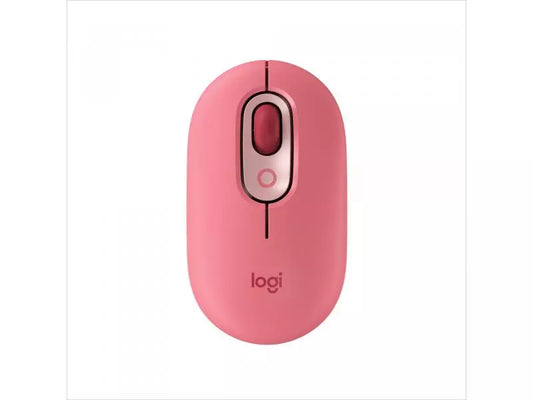 Souris "POP Mouse with Emoji" sans fil en rose - Emoji lorsque vous appuyez sur un bouton