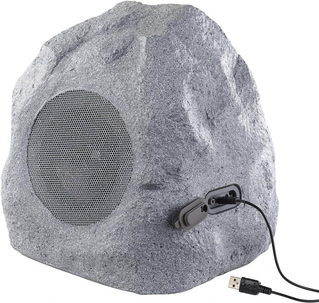 Lautsprecher im Stein-Design mit Bluetooth - Gartenspeaker (30 Watt) - maicona