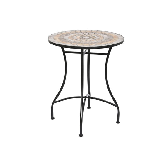 Table de jardin (Ø 60 x 70) en mosaïque - table d'appoint élégante