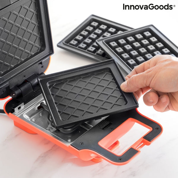 Waffel- und Sandwich-Maker 2-in-1 mit praktischen und leckeren Rezepten