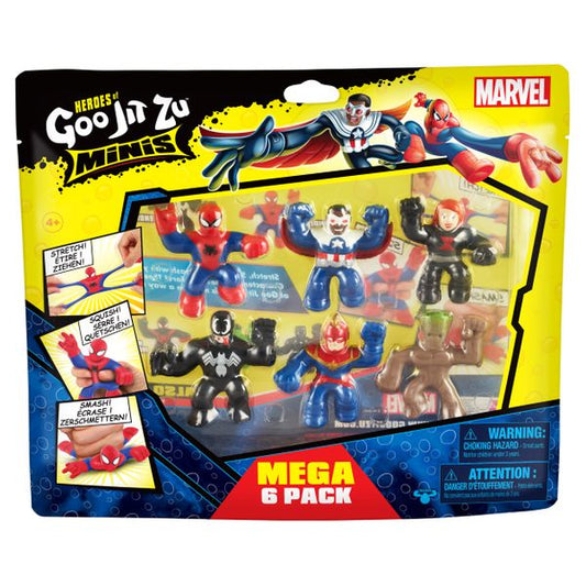 Figur Action Puppe Marvel Set "Heroes Of Goo Jit Zu" - 6 Mini-Figuren