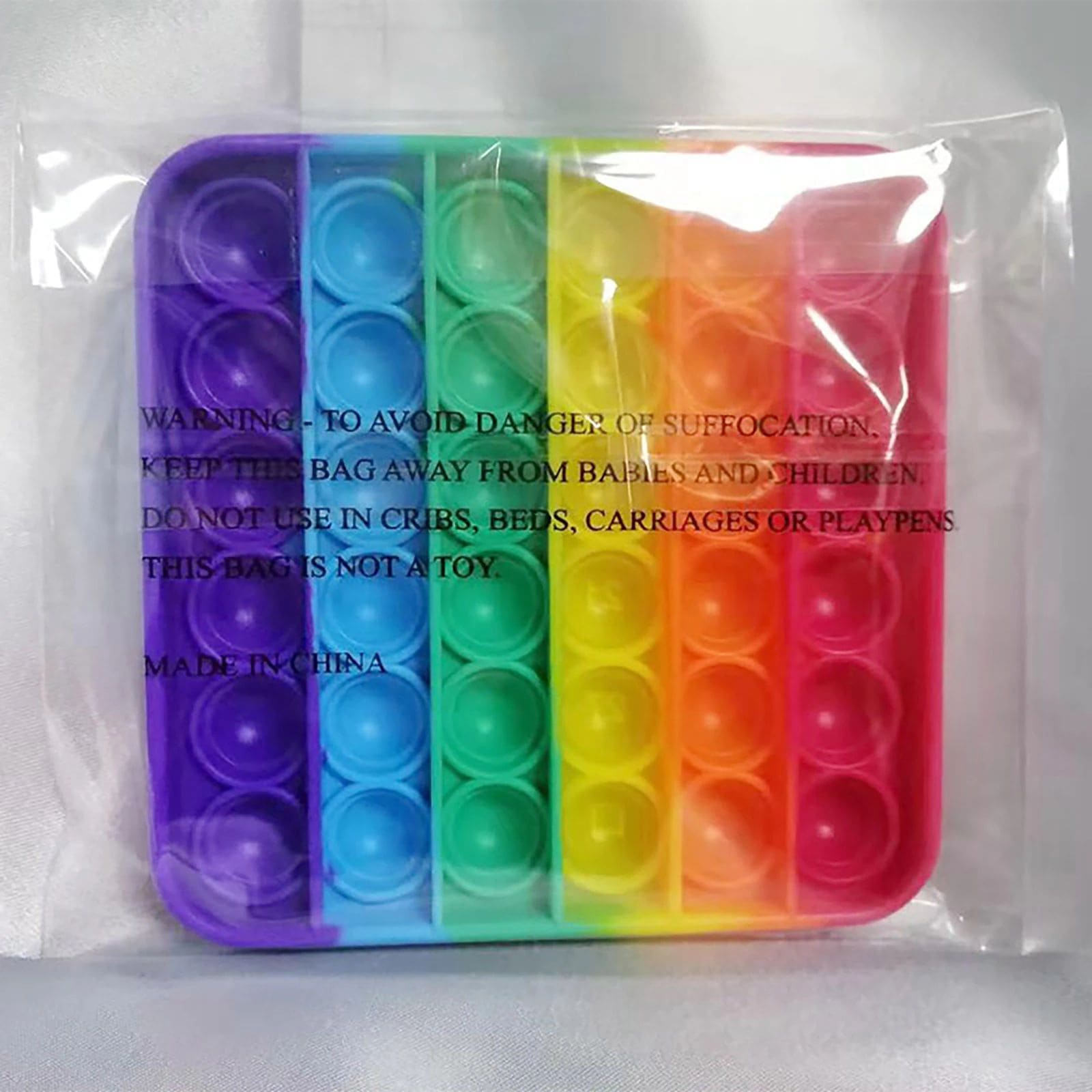 Fidget Toys - Rainbow Push Pop Bubble mit Zahlen (12 cm) | Maicona