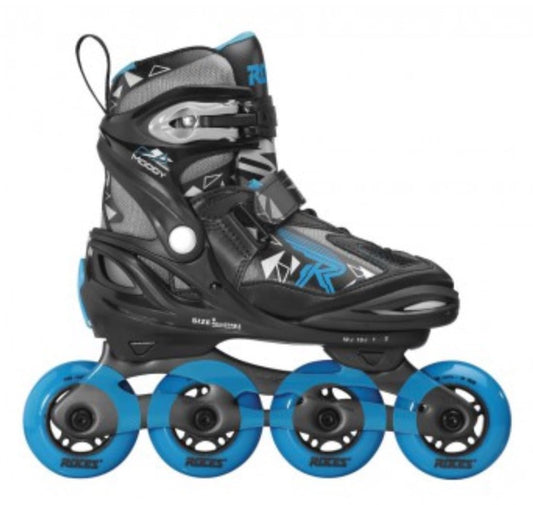 Inline-Skates "Moody TIF" in schwarz/blau - Größe einstellbar - Maicona