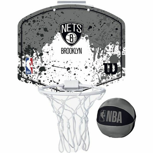 Wilson Mini Basketball Hoop (24 x 28 cm) - Soft Ball &amp; NBA Team Logo