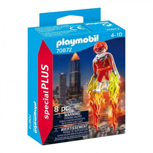 Playmobil®specialPLUS "Superhero" (6 Teile) - Fliege mit Feuerflammen - Maicona