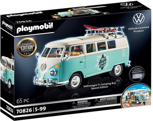 Playmobil "Volkswagen T1 Campingbus" - VW-Bulli Spielauto (63 Teile) | Maicona